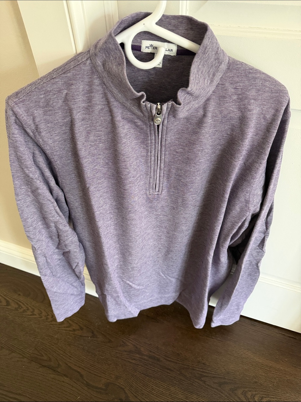 Peter Millar Lavender-Blend Half-Zip Pullover